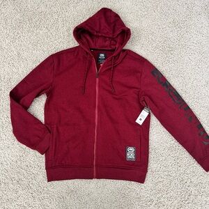 Ecko Unlimited Red Zip-Up Hoodie